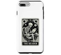 The Reader Tarot Card Funny Book Lover Livre de Lecture Squelette Coque pour iPhone 7 Plus/8 Plus