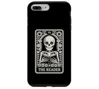 The Reader Tarot Card Funny Book Lover Livre de Lecture Squelette Coque pour iPhone 7 Plus/8 Plus