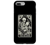 The Reader Tarot Card Funny Book Lover Livre de Lecture Squelette Coque pour iPhone 7 Plus/8 Plus