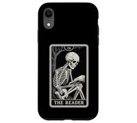 The Reader Tarot Card Funny Book Lover Livre de Lecture Squelette Coque pour iPhone XR
