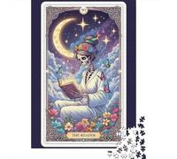 The Reader Tarot Card Illustration Puzzle Adulte De 1000 Pièces, 70x50cm/1000pcs; Pièces en Carton Blanc Peu Poussiéreuses; Loisir D’intérieur À La Maison
