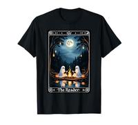 The Reader Tarot Classique Deux fantômes lisant Halloween Vibe T-Shirt