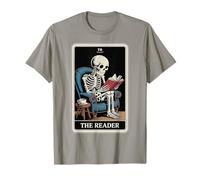 The Reader Tarot Livre de Lecture Squelette T-Shirt