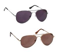The Reading Glasses Company La Société Lunettes De Lecture Argent & Or Lecteurs Soleil Valeur Pack 2 UV400 Hommes Femmes SS8-89 +3,50