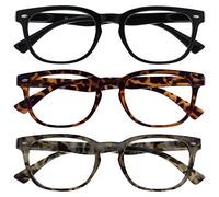 La Société Lunettes De Lecture Noir Brun Gris Wrap Lecteurs Valeur Pack 3 Gregory Peck Style Hommes Femmes RRR14-12T7 +3,50