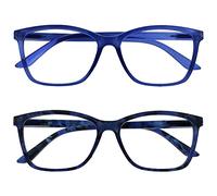 The Reading Glasses Lunettes de Lecture Bleu Brillant & Écaille de Tortue Lecteurs Set de 2 Grand Hommes Charnières Ressort RR51-33T +2,50
