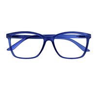The Reading Glasses Lunettes de Lecture Bleu Brillant Lecteurs Grand Designer Style Hommes Charnières Ressort R51-3 +1,00