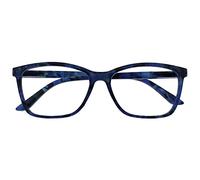 The Reading Glasses Lunettes de Lecture Bleu Écaille Wrap Lecteurs Grand Designer Style Hommes Femmes Charnières Ressort R51-3T +1,00