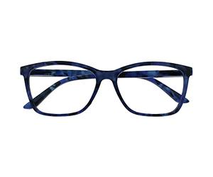 The Reading Glasses Lunettes de Lecture Bleu Écaille Wrap Lecteurs Grand Designer Style Hommes Femmes Charnières Ressort R51-3T +1,00