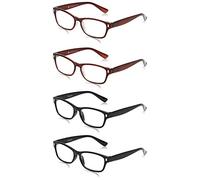 The Reading Glasses Lunettes de Lecture Noir Brun Lecteurs Valeur Set de 4 Hommes Femmes RRRR77-1122 +1,50