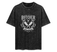 The Real Butcher are Naturally Comfortable and Chic Men's T-Shirt Unisex Black Men Tees M