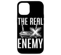 The Real Enemy Lag Funny Gamer Jeux vidéo Humour Coque pour iPhone 12/12 Pro