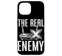 The Real Enemy Lag Funny Gamer Jeux vidéo Humour Coque pour iPhone 15