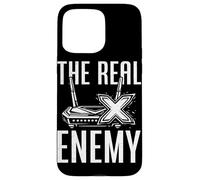The Real Enemy Lag Funny Gamer Jeux vidéo Humour Coque pour iPhone 15 Pro Max