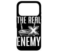 The Real Enemy Lag Funny Gamer Jeux vidéo Humour Coque pour iPhone 17 Pro