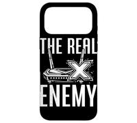 The Real Enemy Lag Funny Gamer Jeux vidéo Humour Coque pour iPhone 17 Pro Max