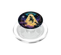 The Real Extinction Event Drôle OVNI Dinosaure Alien PopSockets PopGrip pour MagSafe