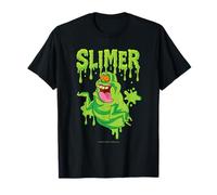 The Real Ghostbusters Ecto Green Slimer Retro 80's Cartoon T-Shirt