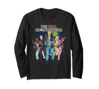 The Real Ghostbusters Full Cast Collage Retro 80's Cartoon Manche Longue