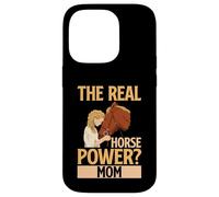 The Real Horse Power Mom Horse Mom Coque pour iPhone 14 Pro