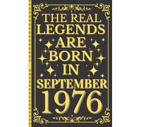 The Real Legends Are Born In september 1976: 45th Birthday, 45 Years Old, Anniversary Present, notebook gift ideas for old man or women