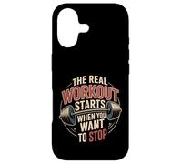 The Real Workout Starts When You Want to Stop |- Coque pour iPhone 17