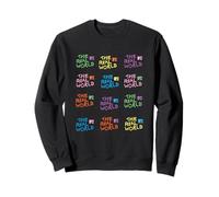 The Real World Repeating Colorful Logos Retro Reality TV Sweatshirt