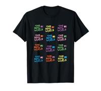 The Real World Repeating Colorful Logos Retro Reality TV T-Shirt