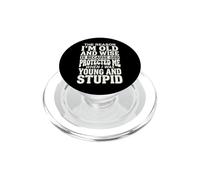 The Reason I'm Old and Wise is Because God Protected Me PopSockets PopGrip pour MagSafe