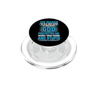 The Reason I'm Old and Wise is Because God Protected Me PopSockets PopGrip pour MagSafe