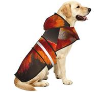 The Red Phoenix Manteau de pluie imperméable pour chiens de petite, moyenne et grande taille avec bandes réfléchissantes et sangle ventrale réglable