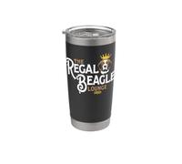 The Regal Beagle Pub Three's Company Retro Dog Crown Gobelet isotherme en acier inoxydable double paroi