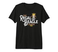 The Regal Beagle Pub Three's Company Retro Dog Crown T-Shirt Haut de Gamme