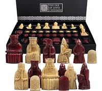 The Regency Chess Company - Pièces d'échecs de l'île de Lewis - 4 Queen Edition - Jeu de société pour 2 joueurs, Âge recommandé 14+ - Historique - Stratégie