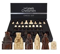 The Regency Chess Company Pièces d'échecs de l'île de Lewis - Jeu d'échecs de luxe sur le thème marron, 2 joueurs, à partir de 12 ans