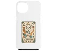 The Registered Nurse Tarot Stethoscope Coffee Floral Coque pour iPhone 13