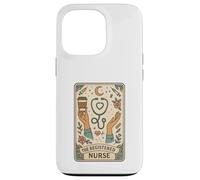 The Registered Nurse Tarot Stethoscope Coffee Floral Coque pour iPhone 13 Pro
