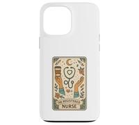 The Registered Nurse Tarot Stethoscope Coffee Floral Coque pour iPhone 13 Pro Max