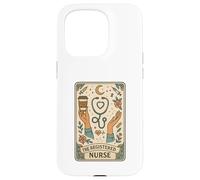 The Registered Nurse Tarot Stethoscope Coffee Floral Coque pour iPhone 15 Pro