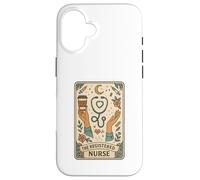 The Registered Nurse Tarot Stethoscope Coffee Floral Coque pour iPhone 16