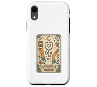 The Registered Nurse Tarot Stethoscope Coffee Floral Coque pour iPhone XR