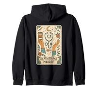 The Registered Nurse Tarot Stethoscope Coffee Floral Sweat à Capuche