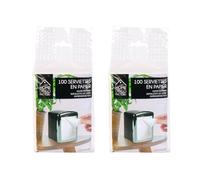 THE REPLICANT 2 Packs de 100 Serviettes en Papier pour Distributeur de Serviettes - Dimensions : 12 x 8 cm