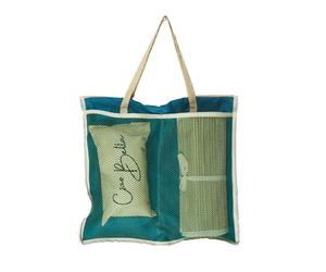 THE REPLICANT Accessoire de Plage/Sac Natte de Plage et Son Coussin (Bleu)