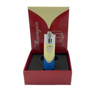 THE REPLICANT Briquet Clipper Rechargeable en Métal T1 Samba/Hauteur : 8 cm (Jaune/Bleu)