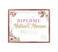 THE REPLICANT Cadre Diplôme de la Meilleure Maman/Dimensions : 25,5 x 21 x 1,5 cm