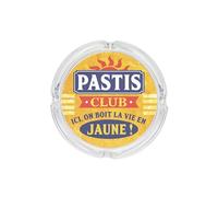 THE REPLICANT Cendrier Rond Pastis Club Ici, on Boit la Vie en Jaune