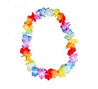 THE REPLICANT Collier hawaïen à Fleurs en Tissu Multicolore