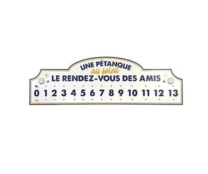 THE REPLICANT Compteur Géant de Points pour Pétanque - Dimensions : 89 x 1 x 29 cm