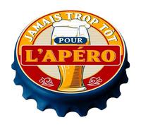 THE REPLICANT Décapsuleur Magnet Jamais Trop Tôt pour L'Apéro/Dimensions : 8 x 8 x 2 cm